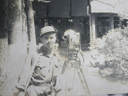 Trung tá Nguyễn Thanh Xuân hồi trẻ. (Ảnh nhân vật cung cấp)
